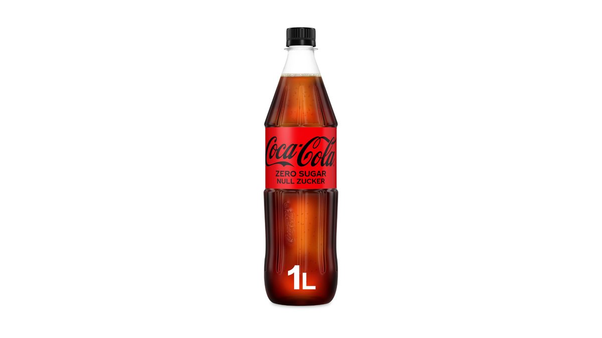 Coca-Cola® Zero 1,0l – contains caffeine 10,0 mg/100ml, incl. 0,15€ deposit