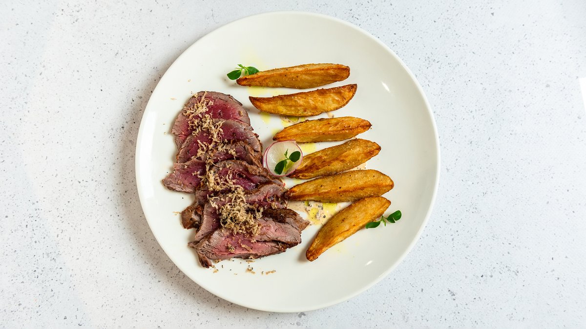 Beef Fillet – With baked potatoes, demi glace sauce