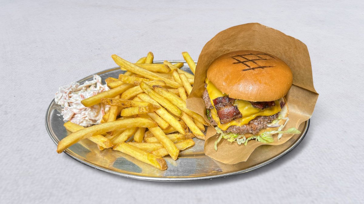 Cheese & Bacon – Sallad, lök, dressing och ketchup.
