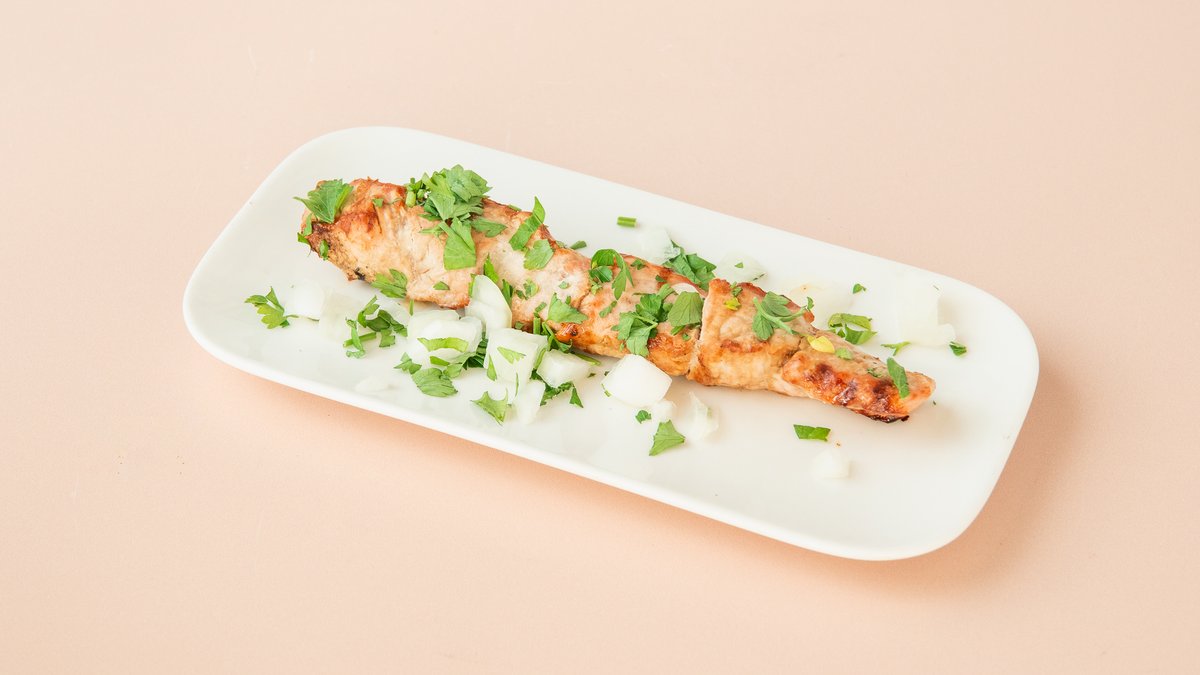Pork Souvlaki On Skewer