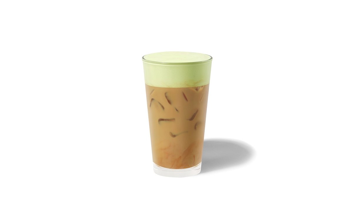 Iced Pistachio Latte – Kremet og kald pistasj, espresso og havredrikk, servert over...