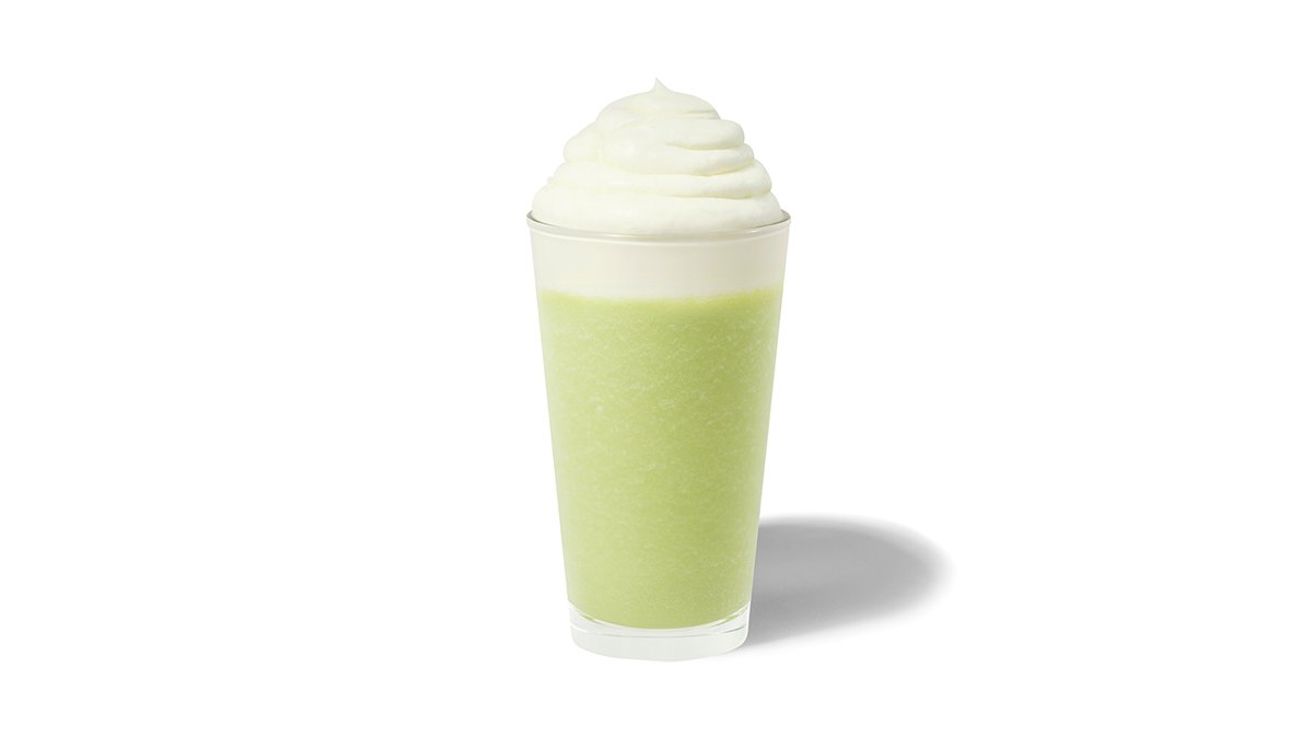 Pistachio Cream Frappuccino – Frappuccino med smak av pistasj, hvor melk, pistasjsirup og...