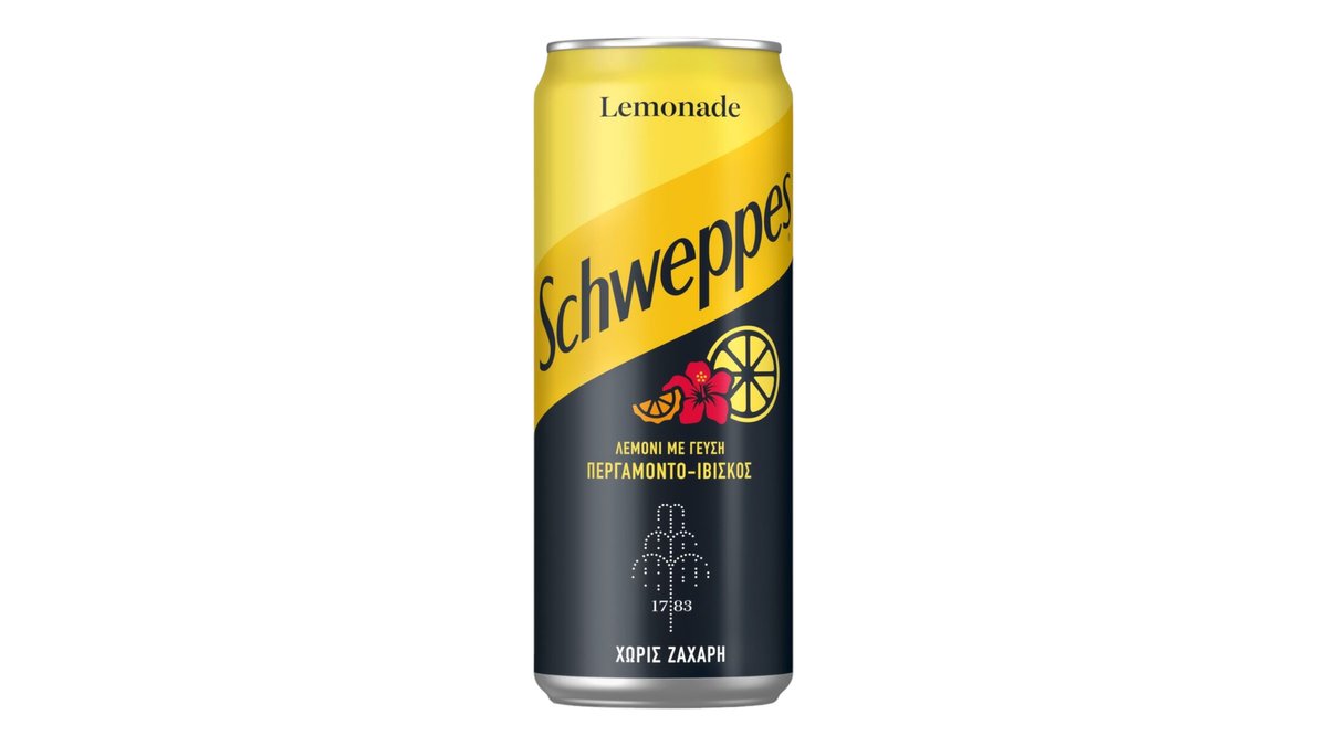 Schweppes Lemonade With A Hint Of Bergamot και Hibiscus 0.33 l – Οι αγαπημένες μας γεύσεις απόκτησαν χαρακτήρα. Λεμόνι με γεύ...