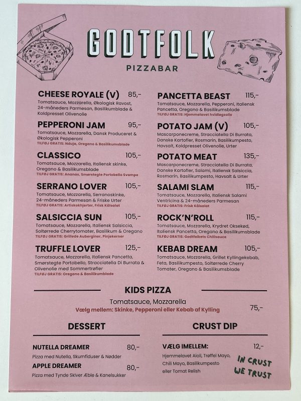 Godtfolk Pizzabar Esbjerg