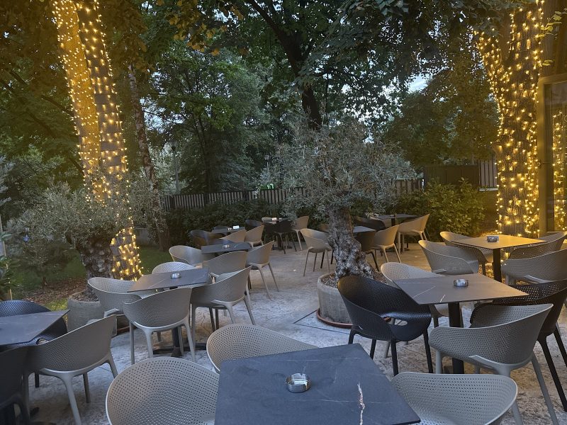 Grey cafe